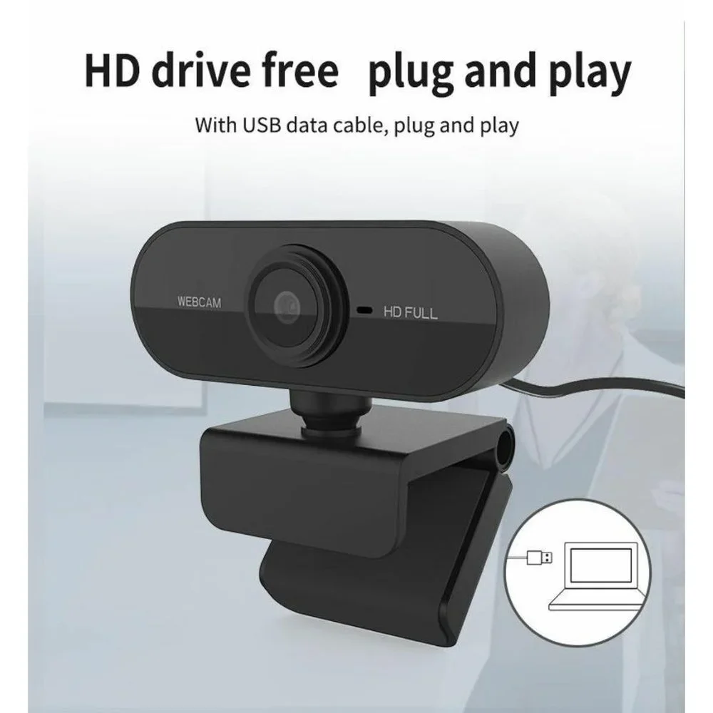 1080P HD Webcam With Microphone Auto Focusing Web Camera For PC Laptop Desktop